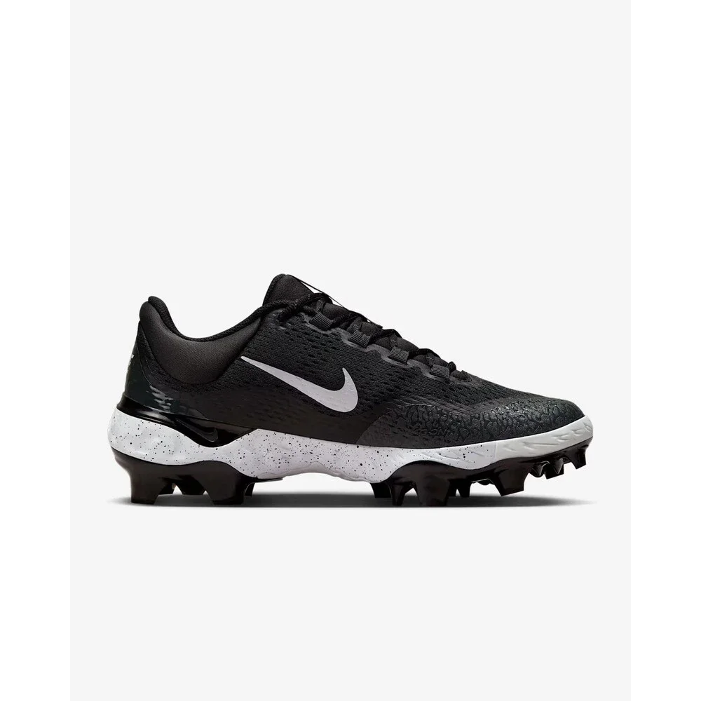 Nike Alpha Huarache Elite 4 MCS Baseball Cleat Grey/White FD6221-003 Mens Size 8